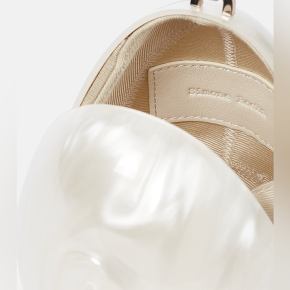 SIMONE ROCHA Micro Egg Pearl-Effect Cross-Body Bag - Picture 5 of 12